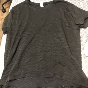lululemon black camp mesh crop top side 6